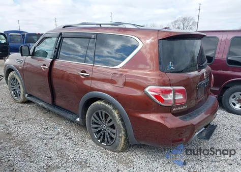 2018 Nissan Armada Platinum from USA, damaged, VIN JN8AY2NE5J9733580